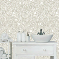 Paisley Prince Peel and Stick Wallpaper Peel and Stick Wallpaper RoomMates   