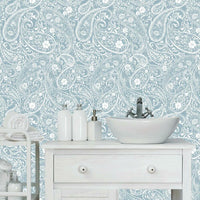 Paisley Prince Peel and Stick Wallpaper Peel and Stick Wallpaper RoomMates   