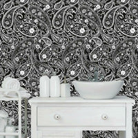Paisley Prince Peel and Stick Wallpaper Peel and Stick Wallpaper RoomMates   