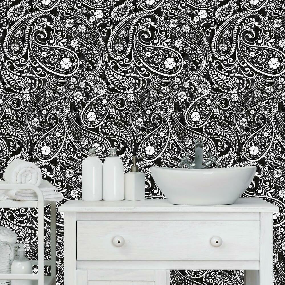 Paisley Prince Peel and Stick Wallpaper Peel and Stick Wallpaper RoomMates   
