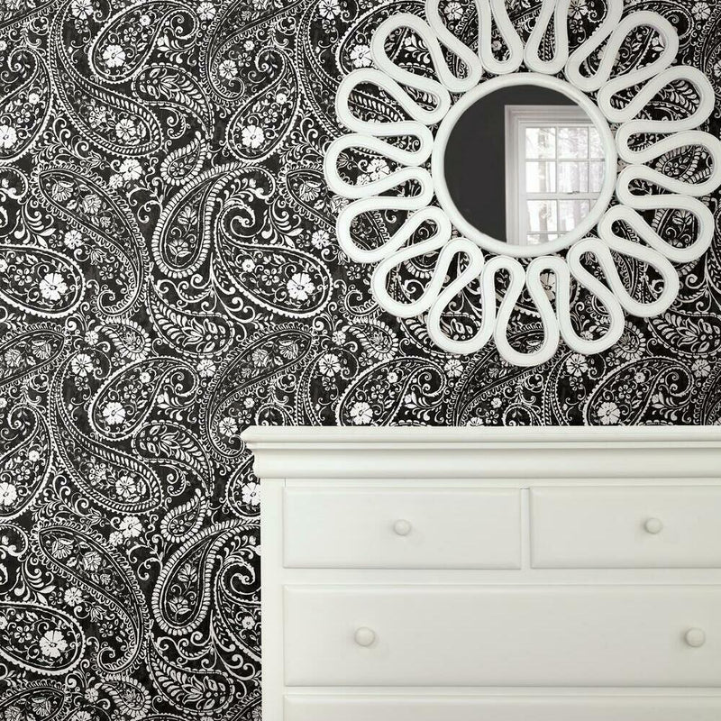Paisley Prince Peel and Stick Wallpaper Peel and Stick Wallpaper RoomMates   