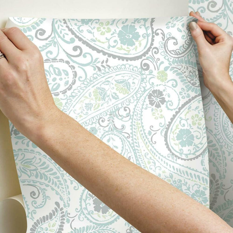 Paisley Prince Peel and Stick Wallpaper Peel and Stick Wallpaper RoomMates   