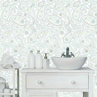 Paisley Prince Peel and Stick Wallpaper Peel and Stick Wallpaper RoomMates   