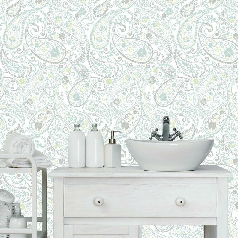 Paisley Prince Peel and Stick Wallpaper Peel and Stick Wallpaper RoomMates   