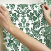 Vine Damask Peel and Stick Wallpaper Peel and Stick Wallpaper RoomMates   