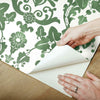 Vine Damask Peel and Stick Wallpaper Peel and Stick Wallpaper RoomMates   
