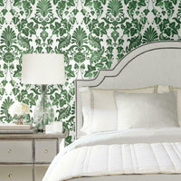 Vine Damask Peel and Stick Wallpaper Peel and Stick Wallpaper RoomMates   