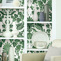 Vine Damask Peel and Stick Wallpaper Peel and Stick Wallpaper RoomMates   