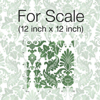 Vine Damask Peel and Stick Wallpaper Peel and Stick Wallpaper RoomMates   