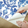 Vine Damask Peel and Stick Wallpaper Peel and Stick Wallpaper RoomMates   