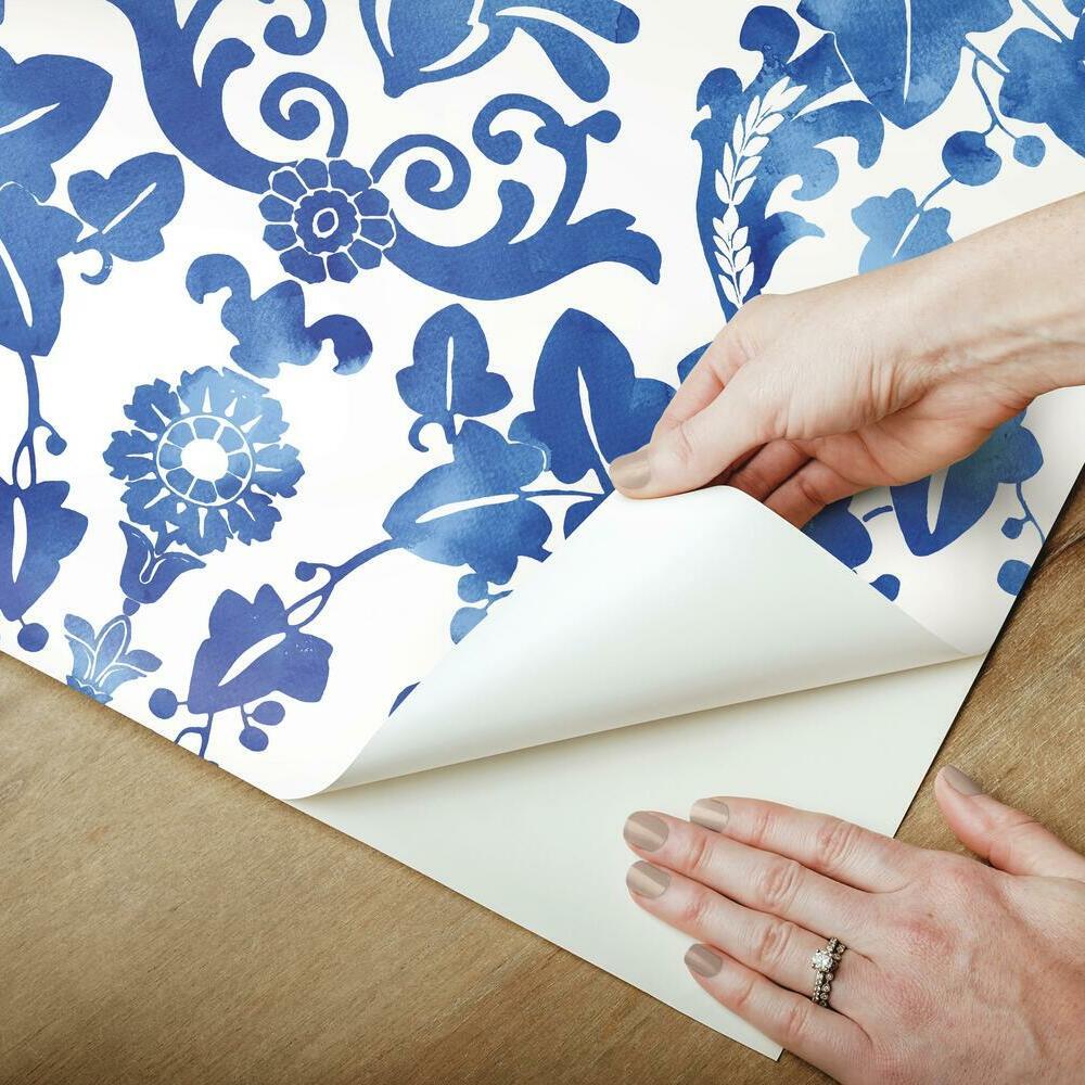 Vine Damask Peel and Stick Wallpaper Peel and Stick Wallpaper RoomMates   