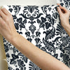 Vine Damask Peel and Stick Wallpaper Peel and Stick Wallpaper RoomMates   