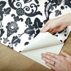 Vine Damask Peel and Stick Wallpaper Peel and Stick Wallpaper RoomMates   