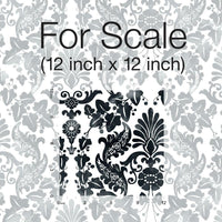 Vine Damask Peel and Stick Wallpaper Peel and Stick Wallpaper RoomMates   