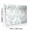 Vine Damask Peel and Stick Wallpaper Peel and Stick Wallpaper RoomMates   