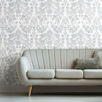 Vine Damask Peel and Stick Wallpaper Peel and Stick Wallpaper RoomMates   