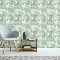 Ginkgo Leaves Peel and Stick Wallpaper Peel and Stick Wallpaper RoomMates   