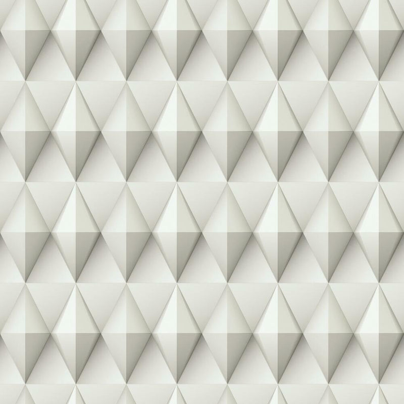 Paragon Geometric Peel and Stick Wallpaper Peel and Stick Wallpaper RoomMates Roll Taupe 