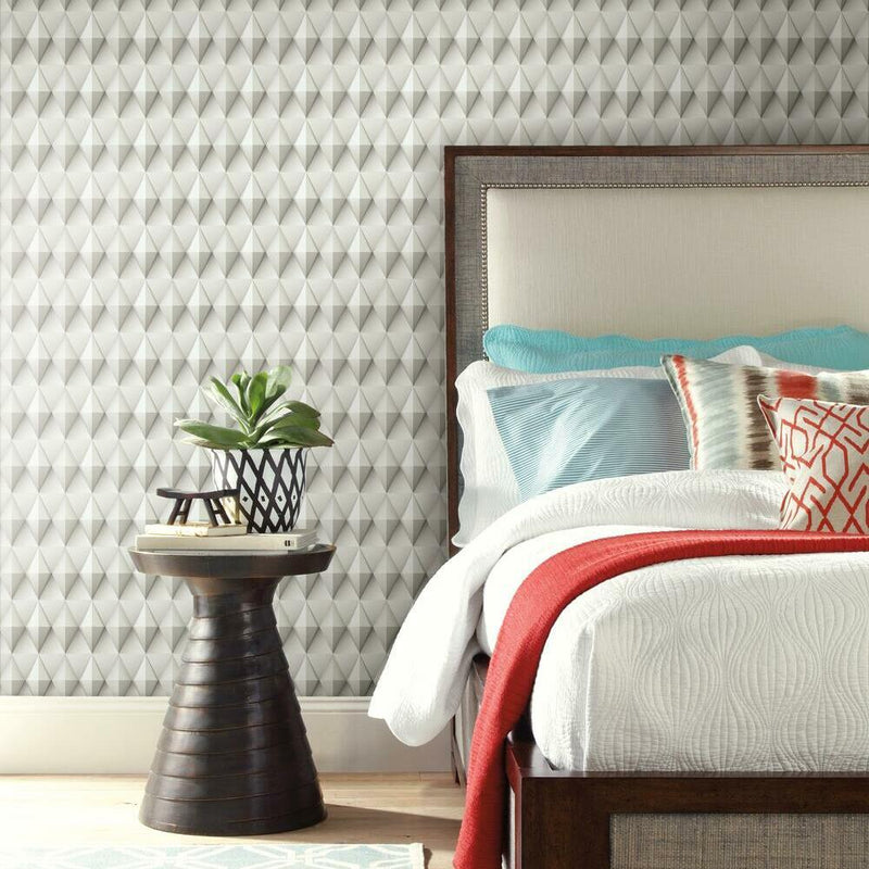 Paragon Geometric Peel and Stick Wallpaper Peel and Stick Wallpaper RoomMates   