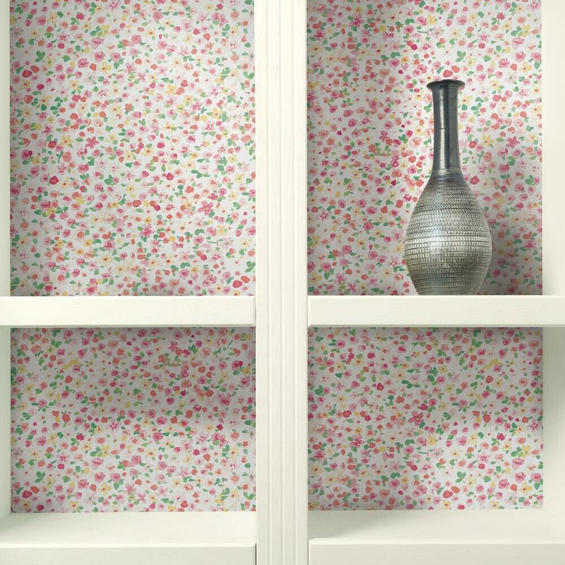 Petite Floral Peel and Stick Wallpaper Peel and Stick Wallpaper RoomMates   