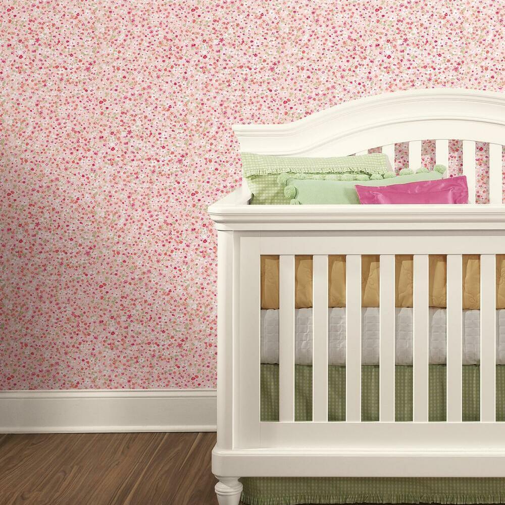Petite Floral Peel and Stick Wallpaper Peel and Stick Wallpaper RoomMates   