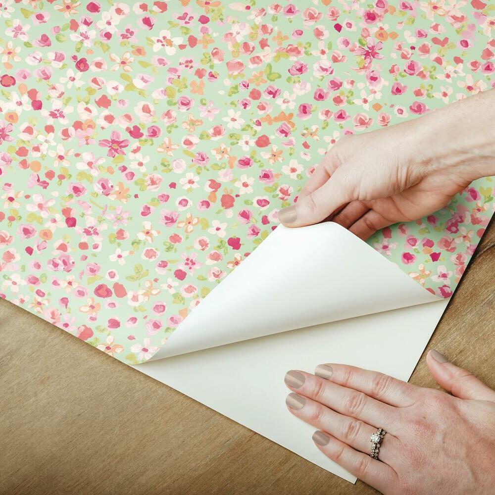 Petite Floral Peel and Stick Wallpaper Peel and Stick Wallpaper RoomMates   