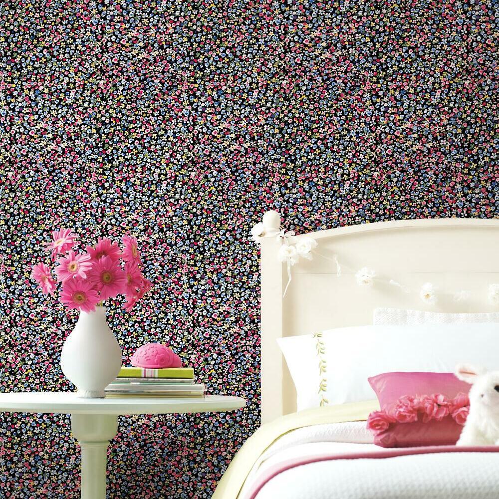 Petite Floral Peel and Stick Wallpaper Peel and Stick Wallpaper RoomMates   