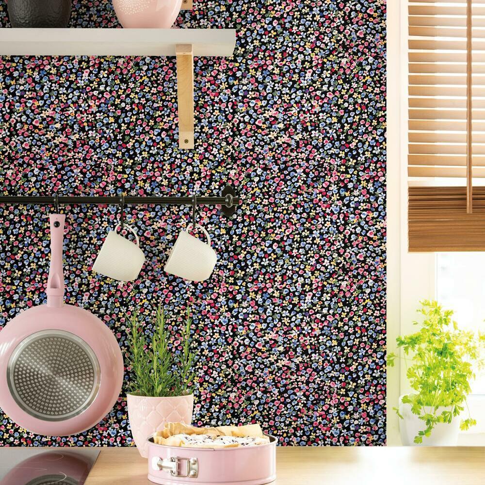 Petite Floral Peel and Stick Wallpaper Peel and Stick Wallpaper RoomMates   