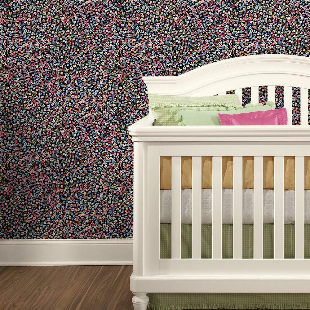 Petite Floral Peel and Stick Wallpaper Peel and Stick Wallpaper RoomMates   