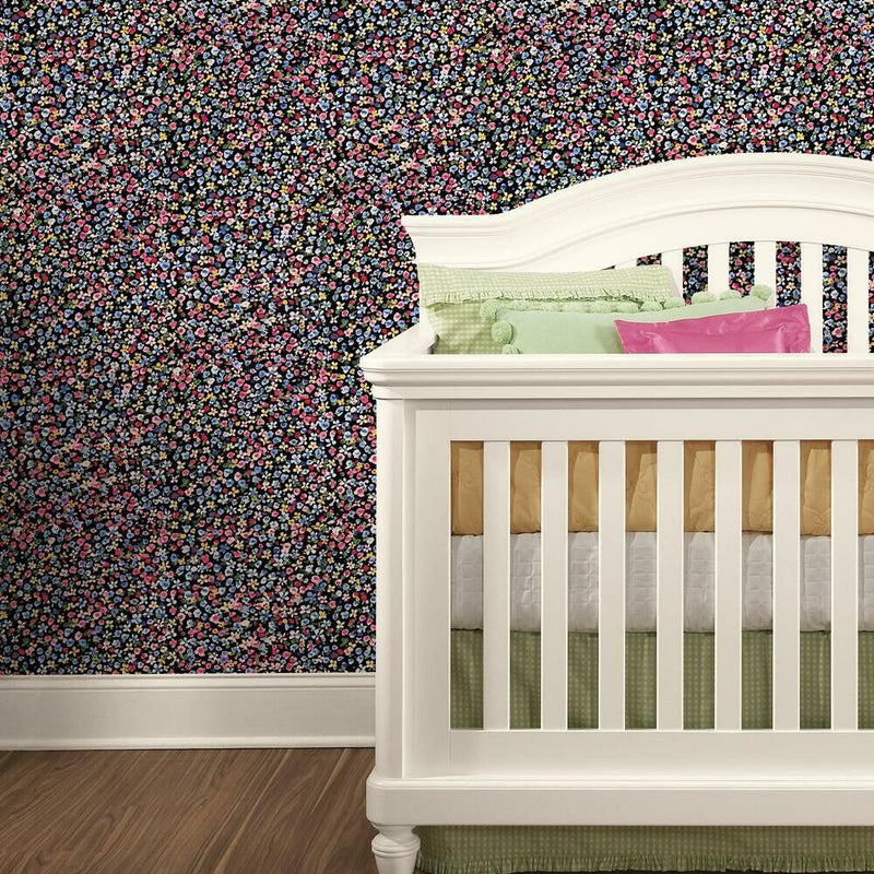 Petite Floral Peel and Stick Wallpaper Peel and Stick Wallpaper RoomMates   