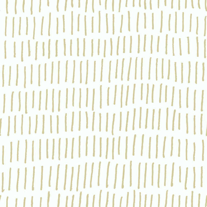 Tick Mark Peel and Stick Wallpaper Peel and Stick Wallpaper RoomMates Roll Gold 