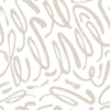 Curly Strokes Peel and Stick Wallpaper Peel and Stick Wallpaper RoomMates Roll Taupe 