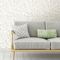 Curly Strokes Peel and Stick Wallpaper Peel and Stick Wallpaper RoomMates   