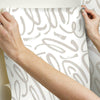 Curly Strokes Peel and Stick Wallpaper Peel and Stick Wallpaper RoomMates   