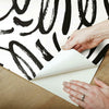 Curly Strokes Peel and Stick Wallpaper Peel and Stick Wallpaper RoomMates   