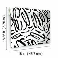Curly Strokes Peel and Stick Wallpaper Peel and Stick Wallpaper RoomMates   