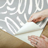 Curly Strokes Peel and Stick Wallpaper Peel and Stick Wallpaper RoomMates   