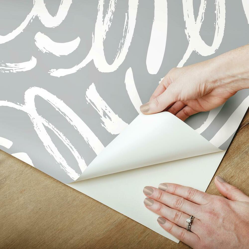 Curly Strokes Peel and Stick Wallpaper Peel and Stick Wallpaper RoomMates   