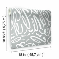Curly Strokes Peel and Stick Wallpaper Peel and Stick Wallpaper RoomMates   