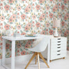 Poppy Floral Peel and Stick Wallpaper Peel and Stick Wallpaper RoomMates   
