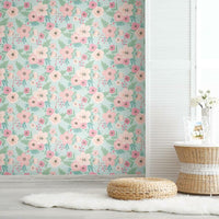 Poppy Floral Peel and Stick Wallpaper Peel and Stick Wallpaper RoomMates   