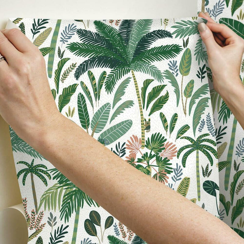 Tropical Eden Peel and Stick Wallpaper Peel and Stick Wallpaper RoomMates   