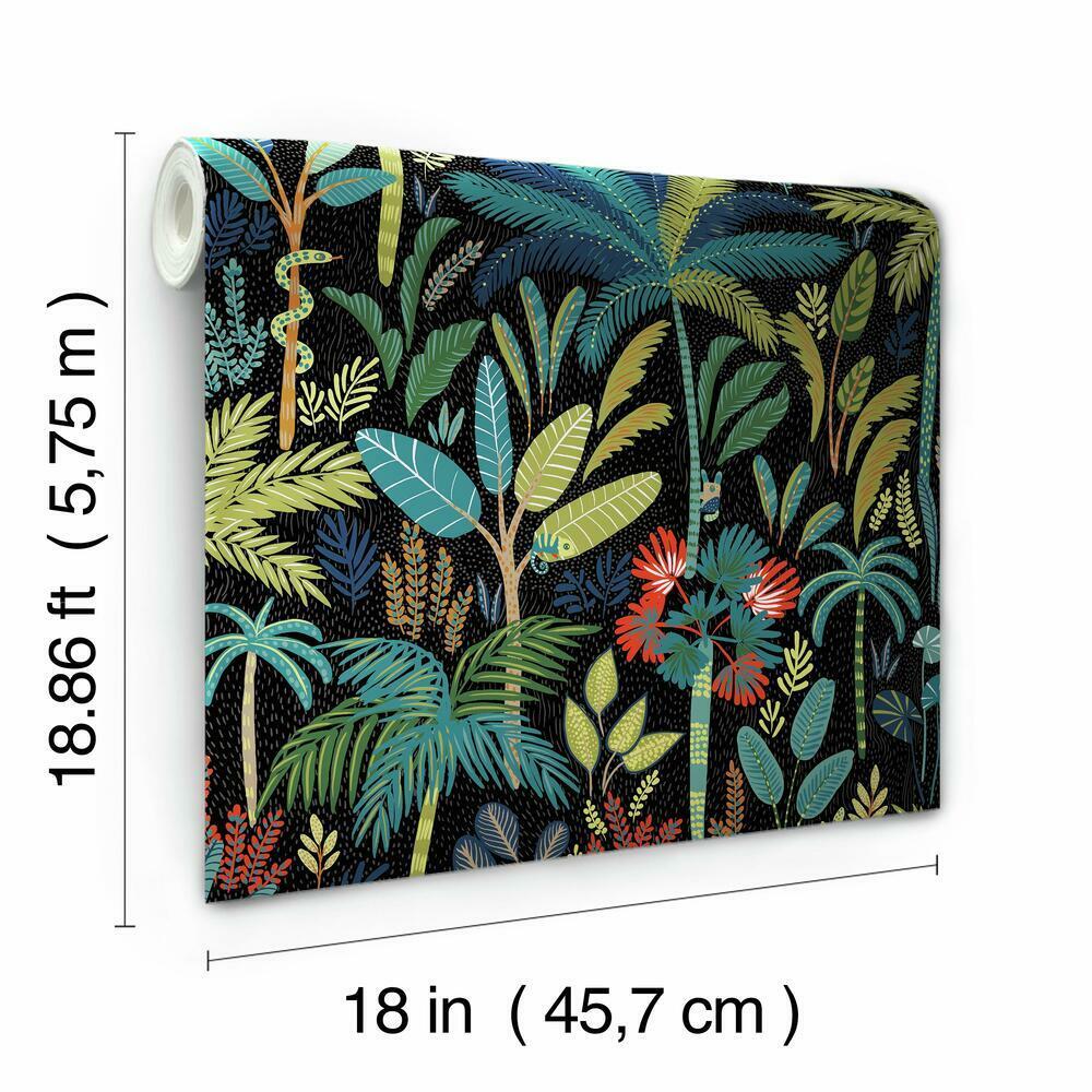 Tropical Eden Peel and Stick Wallpaper Peel and Stick Wallpaper RoomMates   