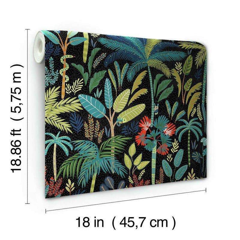 Tropical Eden Peel and Stick Wallpaper Peel and Stick Wallpaper RoomMates   