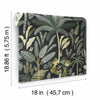 Tropical Eden Peel and Stick Wallpaper Peel and Stick Wallpaper RoomMates   