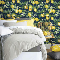 Lemon Zest Peel and Stick Wallpaper Peel and Stick Wallpaper RoomMates   