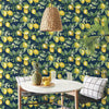 Lemon Zest Peel and Stick Wallpaper Peel and Stick Wallpaper RoomMates   