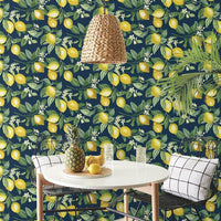 Lemon Zest Peel and Stick Wallpaper Peel and Stick Wallpaper RoomMates   