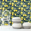Lemon Zest Peel and Stick Wallpaper Peel and Stick Wallpaper RoomMates   
