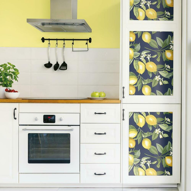 Lemon Zest Peel and Stick Wallpaper Peel and Stick Wallpaper RoomMates   